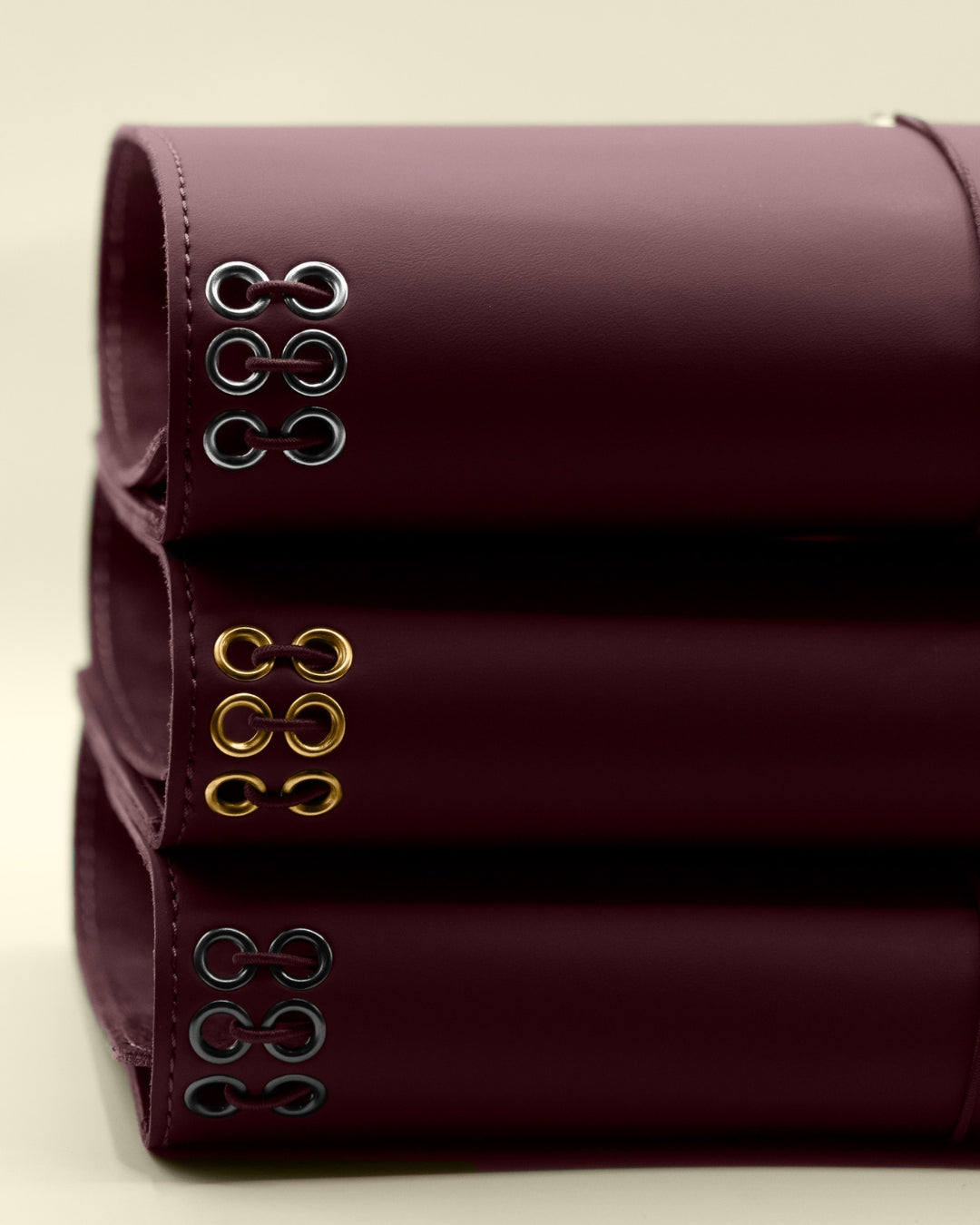 Two Tone Journal Cover - Burgundy